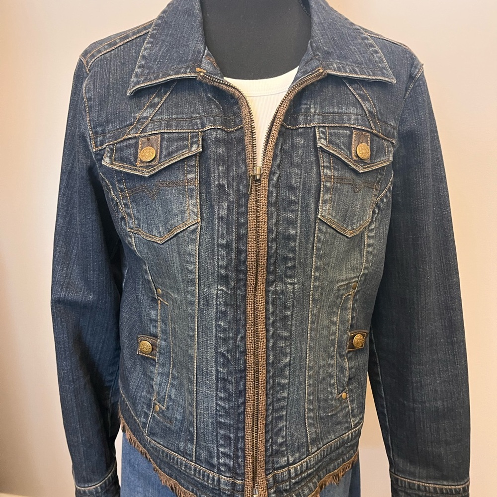 CAbi Dark Blue Denim Jacket